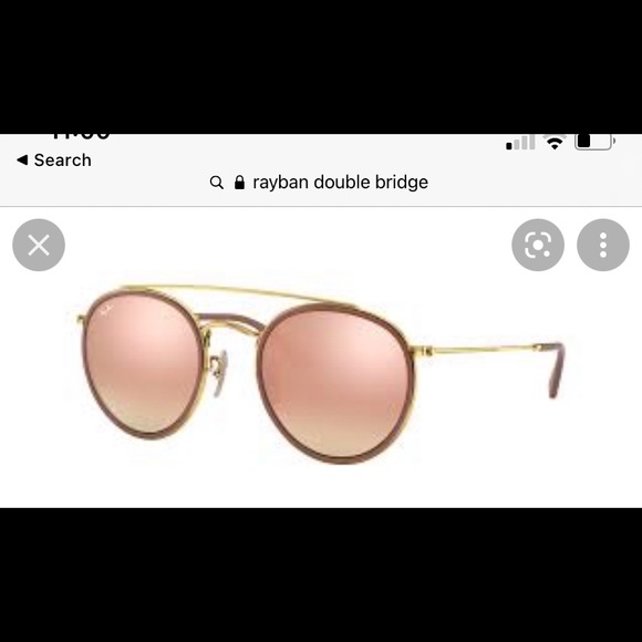 Ray-Ban Accessories - Ray-ban rosegold double bridge